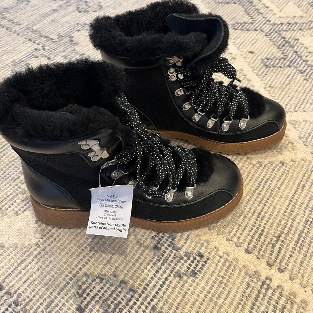 J.Crew Nordic Boots - Black- Size 8